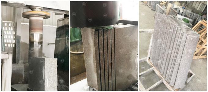 Bốn xi lanh Gantry Cột Máy cắt cạnh tấm đá Granite 2500mm 0