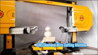 Máy cưa dây kim cương CNC 5 trục có độ chính xác cao để tạo hình đá phức tạp và chạm khắc 3D