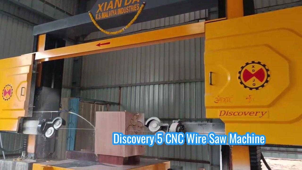 Máy cưa dây kim cương CNC 5 trục với động cơ chính 11kw cho 2600 * 3000 * 1500 xử lý đá