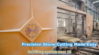 Máy cưa dây kim cương 4 trục CNC CRM‑3500 | Máy cắt cột đá & tấm đá kiểu La Mã