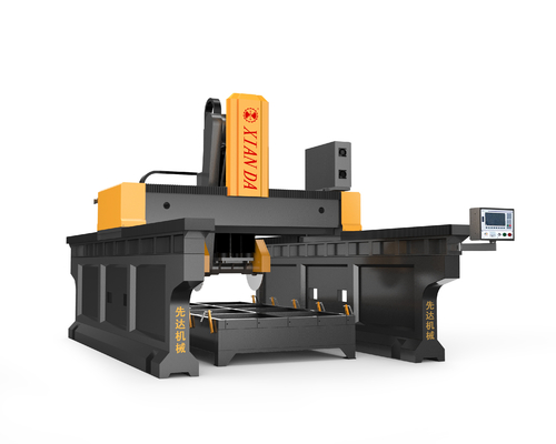 Máy phay cắt cầu dầm kép Hệ thống 3 trục Cnc