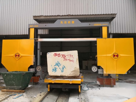 Đá kim cương dây cưa máy cho khối hình vuông và cắt slabs