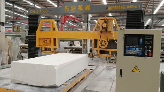 Máy tạo hồ sơ cột CNC Máy cắt đá hình tròn