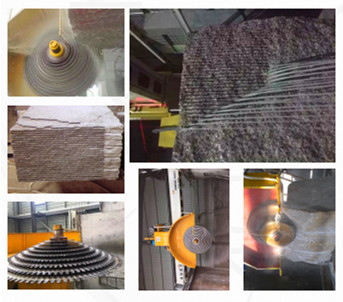 Máy cắt khối AC để cắt đá granit và đá cẩm thạch