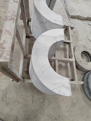 Chi tiết 4 trục Arc Slab & Cột đá khắc máy