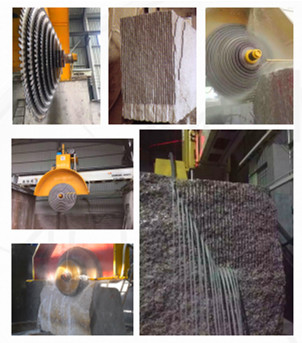 Tiêu thụ nước 15m3/h Máy cắt khối cho đá granit và đá cẩm thạch tổng công suất 57/67kw