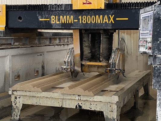 Máy cắt hồ sơ đá với loại cầu đệm đôi cắt tuyến tính và mài