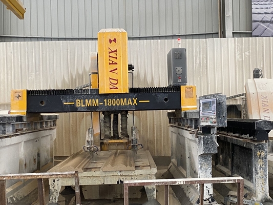 Máy cắt và phay tuyến tính kiểu cầu hai chùm cho đá hình đặc biệt quy mô lớn