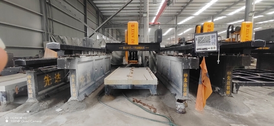 Máy cắt và phay tuyến tính kiểu cầu hai chùm cho đá hình đặc biệt quy mô lớn