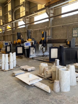 Thường chạy 4 trục Arc Slab Cột khắc máy
