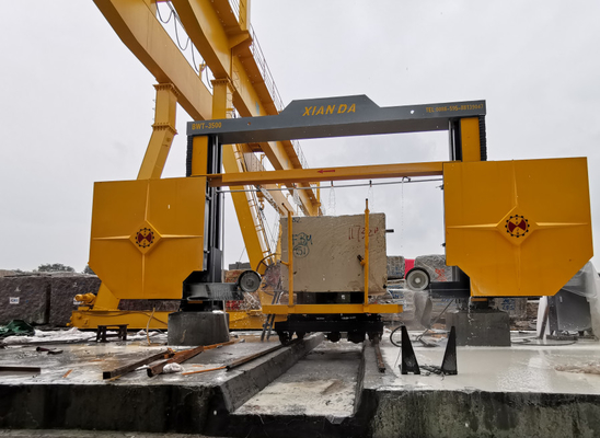 Máy cưa kim cương dây để dán khối bằng PLC