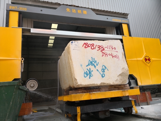 Máy cưa kim cương dây để dán khối bằng PLC
