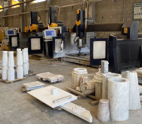 4 trục CNC Arc Slab& Column Stone Machine