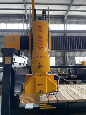 Xianda 5 trục Bridge Saw Cutting Machine cho Profiling