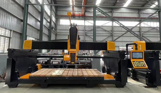 5 trục CNC Bridge Saw Machine For Marble Kitchen Countertop With Italy Esa Hệ thống tự động Chương trình Phần mềm cắt đá