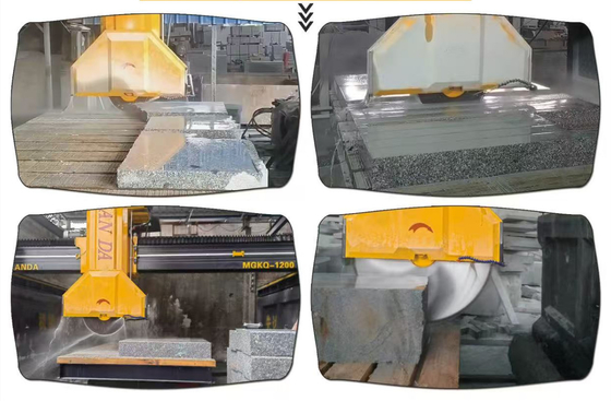 Máy cắt khối giữa bốn cột tốc độ cao để cắt khối giữa