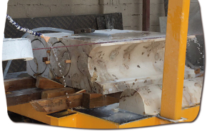 Máy cưa dây kim cương CNC 4 trục cắt đá chính xác cho hình dạng đặc biệt & thiết kế cong