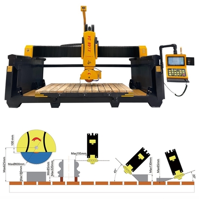 Máy cắt đá cầu 5 trục CNC để cắt và tạo hình đá granite & marble