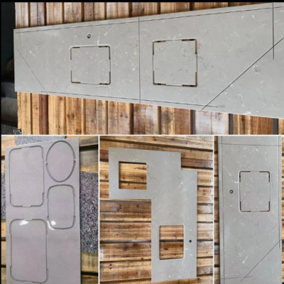 4 Axis CNC Bridge Saw Cutter Machine for Cutting Milling Drilling Processing Stone Granite Marble Quartz Kitchen Countertop Slab Tile Sink Cutout