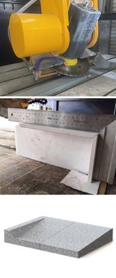 Máy cắt đá loại cầu bốn trục với 0-60 ° servo motor beveling