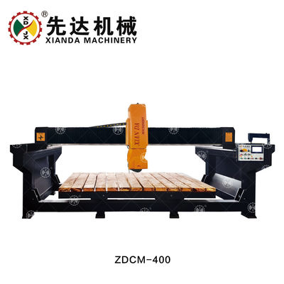 Máy cưa cầu đá Xianda Stone Machinery Granite Marble Tự động hoàn toàn Hiệu quả cao Đầu và Bàn xoay 360 độ Máy cắt vát cạnh đá