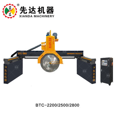 Máy cắt khối đa lưỡi cầu tự động với đường kính lưỡi tối đa 2800mm và chiều dài xử lý tối đa 3600mm cho Đá Granite và Đá Cẩm Thạch