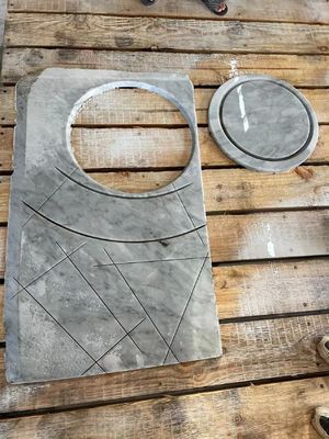 Máy cắt cầu CNC 5 trục với bàn làm việc 3400x2000mm và đầu xoay 0°-360° cho đá granite và đá cẩm thạch