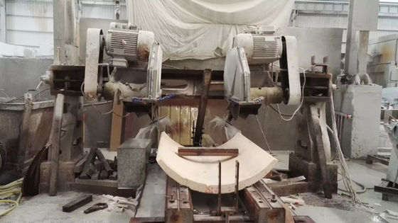 Máy cắt cạnh đá hai lưỡi tự động độ chính xác cao để cắt tỉa tấm cột