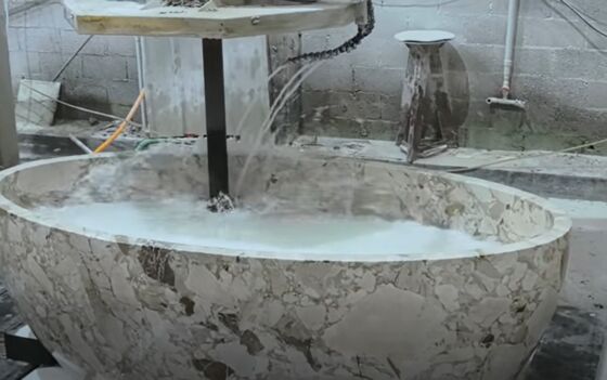 5 + 1 Trục Trung tâm Cnc Machining cho Granite Marble hình dạng 3d