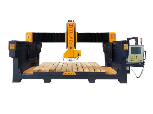 Máy cắt cầu 4+1 trục với bàn làm việc 3200x2000mm và công suất động cơ 15kw/18.5kw để cắt đá chính xác
