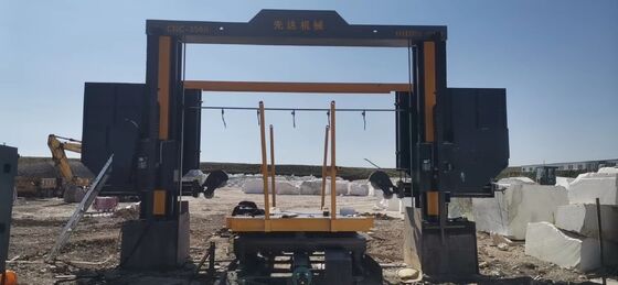 Máy mài dây kim cương CNC với bàn xoay 360° cho khối lớn 1.5M/1.8M/2.1M/2.2M/3.5M