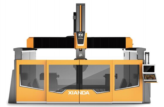 Trung tâm gia công CNC 5+1 trục cho điêu khắc 3D đá granite, đá cẩm thạch, bồn tắm