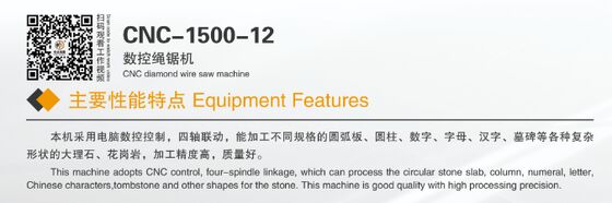 Máy cưa dây kim cương CNC 4 trục nhỏ gọn để tạo hồ sơ đá granit đá cẩm thạch - Máy cắt đá nhỏ có chứng chỉ CE