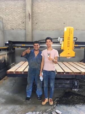 Máy cắt đá PLC Infrared Bridge Saw Laser, phù hợp với chế biến đá cẩm thạch và đá granit quy mô lớn