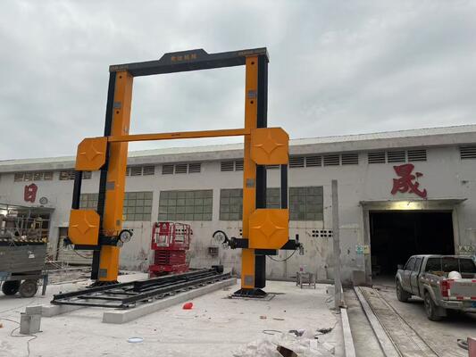 Máy cưa dây kim cương CNC với kích thước xử lý tối đa 3500*3000*1800mm và động cơ chính 11kw để cắt đá