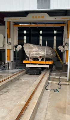 Máy cưa dây kim cương CNC với kích thước xử lý tối đa 3500*3000*1800mm và động cơ chính 11kw để cắt đá