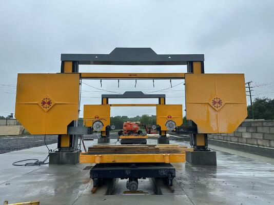 Máy cưa dây kim cương điều khiển bằng PLC với ổ trục đồng bộ cho 3000 × 3000 × 1500 mm Phân khối đá cẩm thạch và đá granit