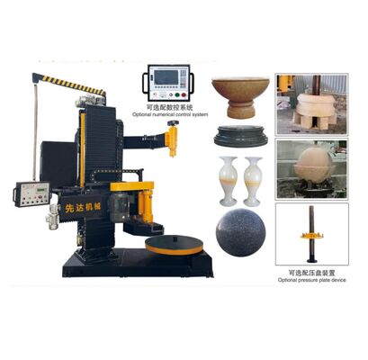 Máy phay CNC dọc với đường kính cắt tối đa 1000mm và hành trình nâng dọc 1500mm để cắt tấm đá