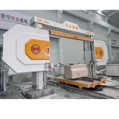 Máy cưa dây kim cương điều khiển CNC hiệu suất cao với liên kết bốn trục chính để cắt đá