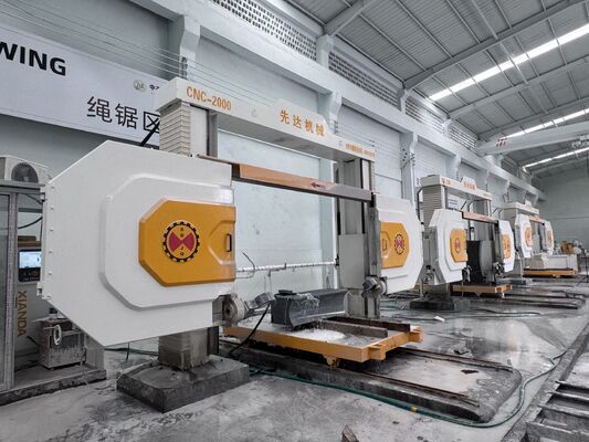 Máy cưa dây kim cương CNC 4 trục để cắt đá Granite và Marble