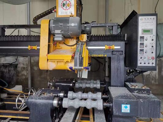 Máy cắt lan can 4 CÁI hiệu suất cao với Đường kính xử lý tối đa 500mm và Điều khiển PLC/CNC để gia công đá chính xác