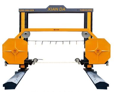 Máy cưa dây kim cương di động với kích thước xử lý tối đa 3500*3500*2200mm và điều khiển CNC/PLC để cắt đá có độ chính xác cao