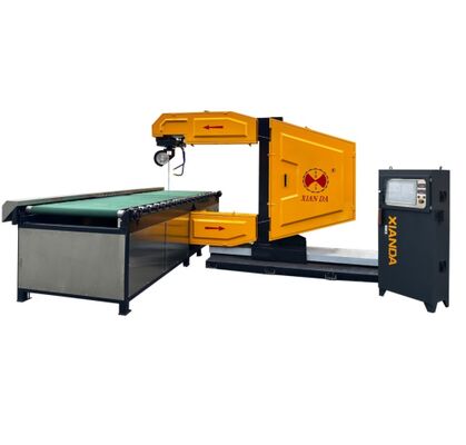 Máy cưa dây CNC dọc với điều khiển PLC để cắt đá, tiêu thụ nước 4m3/h, chiều dài dây 20-50m
