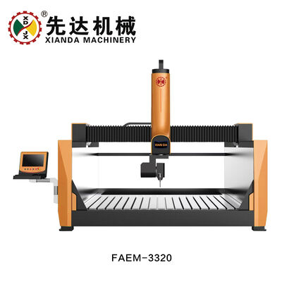 FAEM-3320 Máy khắc đá CNC năm trục để khắc điêu khắc đá granit đá cẩm thạch