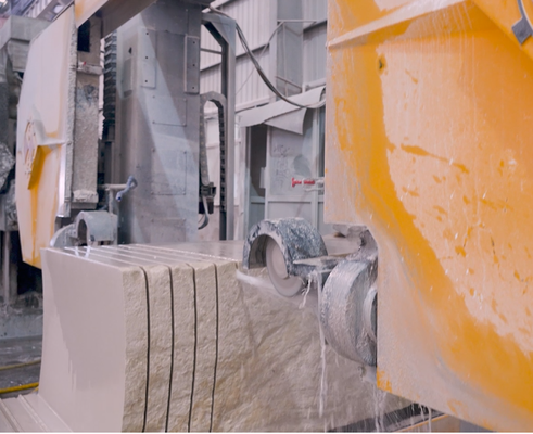 Máy cắt dây CNC 4 trục cho đá hình dạng đặc biệt | Thiết bị gia công biên dạng đá không đều