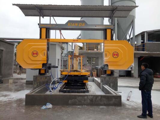 Máy cưa dây kim cương CNC 5 trục Xianda Discovery để tạo hình cột vòm 3D và cắt đá granite, đá cẩm thạch