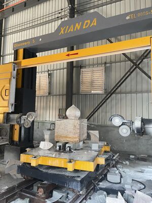 Máy cưa dây kim cương CNC 5 trục Xianda Discovery để tạo hình cột vòm 3D và cắt đá granite, đá cẩm thạch