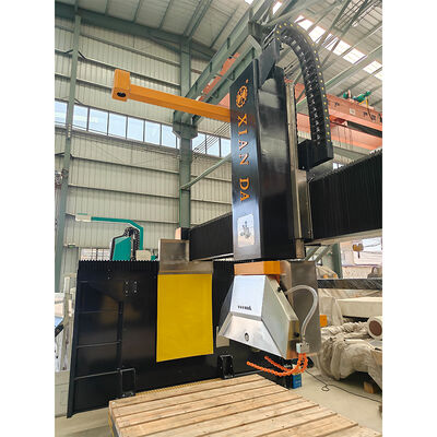 Máy cắt cây cầu CNC 5 trục thúc đẩy 900 cao độ chính xác Granite Marble Saw với 360 ° quay