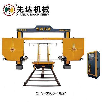Máy cưa dây kim cương CNC với xe đẩy xoay 360°, đường kính bánh xe 1600mm và mức tiêu thụ nước 4m³/h
