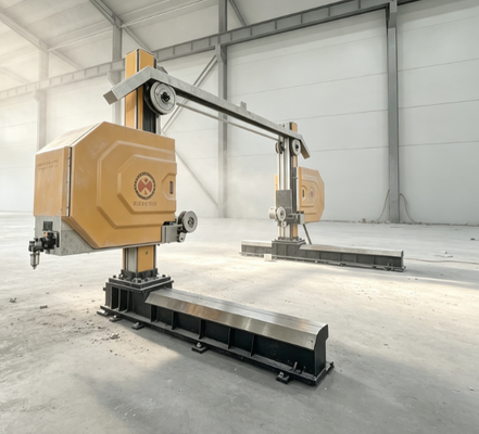 Máy cưa dây CNC PLC di động Gantry để cắt khối đá lớn